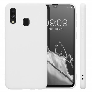 Husa Kwmobile pentru Samsung Galaxy A40, Silicon, Alb, 48547.48 - Img 2