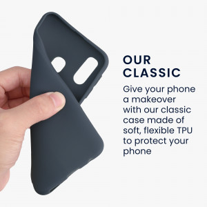 Husa Kwmobile pentru Samsung Galaxy A40, Silicon, Albastru, 48547.186 - Img 4