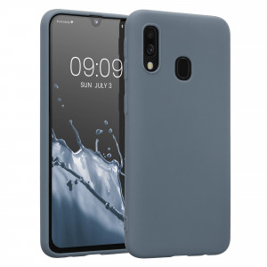 Husa Kwmobile pentru Samsung Galaxy A40, Silicon, Albastru, 48547.202 - Img 1
