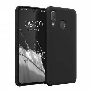 Husa Kwmobile pentru Samsung Galaxy A40, Silicon, Negru, 49091.01 - Img 1