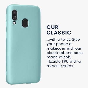 Husa Kwmobile pentru Samsung Galaxy A40, Verde deschis, Silicon, KWM000009ZW016C - Img 3
