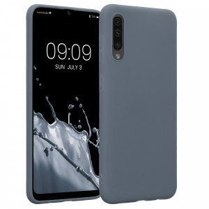 Husa Kwmobile pentru Samsung Galaxy A50, Silicon, Albastru, 48054.202 - Img 1