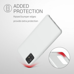 Husa Kwmobile pentru Samsung Galaxy A51, Silicon, Alb, 51197.48 - Img 6