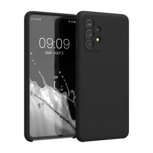 Husa Kwmobile pentru Samsung Galaxy A52/Galaxy A52 5G/Galaxy A52s 5G, Silicon, Negru, 54347.01 - Img 1