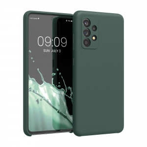 Husa Kwmobile pentru Samsung Galaxy A52/Galaxy A52 5G/Galaxy A52s 5G, Silicon, Verde, 54347.171 - Img 1