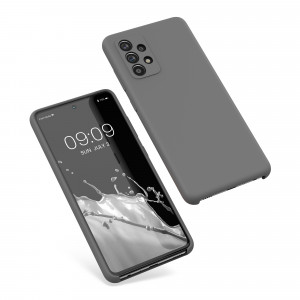 Husa Kwmobile pentru Samsung Galaxy A52/Galaxy A52 5G/Galaxy A52s 5G, Silicon, Gri, 54347.155 - Img 2
