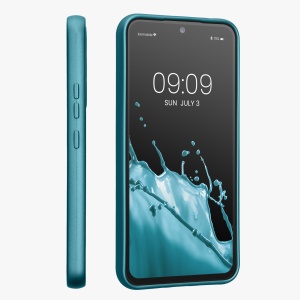 Husa Kwmobile pentru Samsung Galaxy A54 5G, Albastru, Silicon, 60797.251 - Img 3