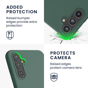 Husa Kwmobile pentru Samsung Galaxy A54 5G, Verde, Silicon, KWM000018FR028C - Img 3