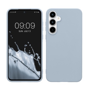 Husa Kwmobile pentru Samsung Galaxy A55 5G, Albastru deschis, Silicon, KWM000021MG018C - Img 1