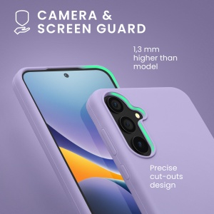 Husa Kwmobile pentru Samsung Galaxy A55, Mov, Silicon, KWM000021ME005C - Img 6