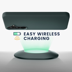 Husa Kwmobile pentru Samsung Galaxy A55, Verde inchis, Silicon, KWM000021ME012C - Img 8