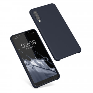 Husa Kwmobile pentru Samsung Galaxy A7 (2018), Silicon, Albastru, 47730.186 - Img 2