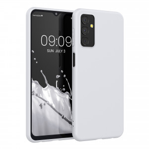 Husa Kwmobile pentru Samsung Galaxy M23 5G, Silicon, Alb, 57802.48 - Img 1