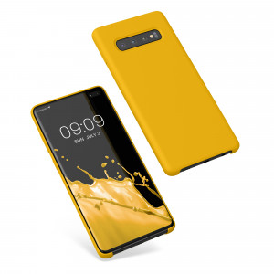 Husa Kwmobile pentru Samsung Galaxy S10 Plus, Galben, Silicon, 49028.165 - Img 2