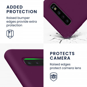 Husa Kwmobile pentru Samsung Galaxy S10, Silicon, Violet, 47732.187 - Img 4