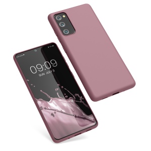 Husa Kwmobile pentru Samsung Galaxy S20 FE, Roz deschis, Silicon, KWM0000121L056C - Img 2