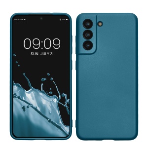Husa Kwmobile pentru Samsung Galaxy S21 FE, Albastru, Silicon, KWM000013FE015C - Img 1