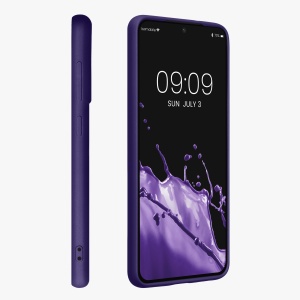 Husa Kwmobile pentru Samsung Galaxy S21 FE, Albastru, Silicon, KWM000013FE017C - Img 3