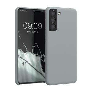 Husa Kwmobile pentru Samsung Galaxy S21, Gri, Silicon, KWM000012BT068C - Img 1