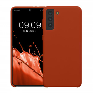 Husa Kwmobile pentru Samsung Galaxy S21 Plus, Maro, Silicon, 54066.249 - Img 2
