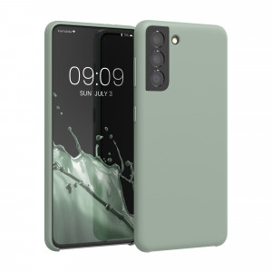 Husa Kwmobile pentru Samsung Galaxy S21, Silicon, Verde, 54056.172 - Img 1