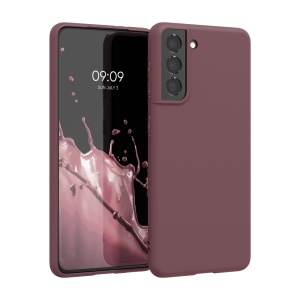 Husa Kwmobile pentru Samsung Galaxy S21, Visiniu, Silicon, KWM000012BS047C - Img 1