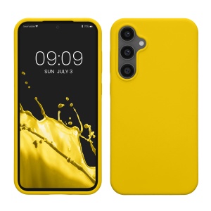 Husa Kwmobile pentru Samsung Galaxy S23 FE, Galben, Silicon, KWM000021KZ008C - Img 1