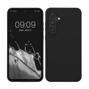 Husa Kwmobile pentru Samsung Galaxy S24 FE, Negru, Silicon, KWM000021WA001C - Img 1