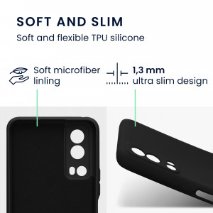 Husa Kwmobile pentru Vivo Y72 5G, Silicon, Negru, 59095.01 - Img 3
