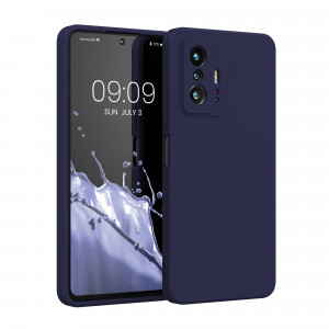 Husa Kwmobile pentru Xiaomi 11T/11T Pro, Silicon, Albastru, 56573.182 - Img 1