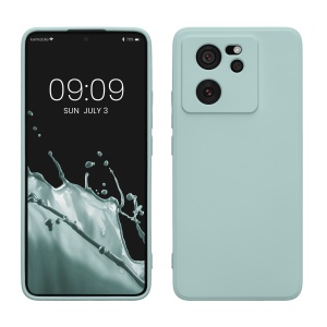 Husa Kwmobile pentru Xiaomi 13T/13T Pro, Verde deschis, Silicon, KWM000020IU003C - Img 1