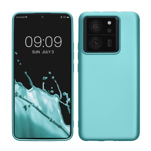 Husa Kwmobile pentru Xiaomi 13T/13T Pro, Verde deschis, Silicon, KWM000020IW006C - Img 1