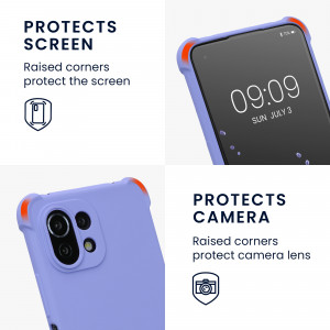 Husa Kwmobile pentru Xiaomi Mi 11 Lite 5G/11 Lite 5G NE, Silicon, Albastru, 55902.108 - Img 4