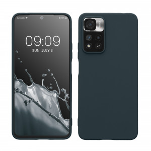 Husa kwmobile pentru Xiaomi Note 11 Pro Plus 5G, Silicon, Albastru, 58095.202 - Img 1