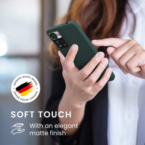 Husa kwmobile pentru Xiaomi Note 11 Pro Plus 5G, Silicon, Verde, 58095.169 - Img 5