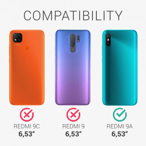 Husa Kwmobile pentru Xiaomi Redmi 9A/Redmi 9AT, Silicon, Transparent/Rose Gold, 57092.02 - Img 6