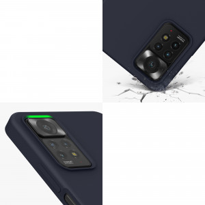 Husa Kwmobile pentru Xiaomi Redmi Note 11 Pro/Redmi Note 11 Pro 5G, Silicon, Albastru, 57373.186 - Img 8