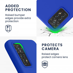 Husa kwmobile pentru Xiaomi Redmi Note 11 Pro/Redmi Note 11 Pro 5G/Redmi Note 12 Pro , Silicon, Albastru, 57373.134 - Img 4