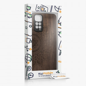 Husa Kwmobile pentru Xiaomi Redmi Note 11/Redmi Note 11s, Lemn, Maro, 57386.03 - Img 8