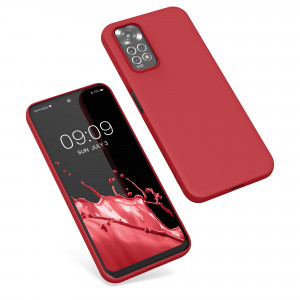 Husa kwmobile pentru Xiaomi Redmi Note 11/Redmi Note 11S, Silicon, Rosu, 57368.09 - Img 2