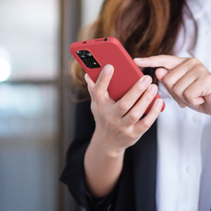 Husa kwmobile pentru Xiaomi Redmi Note 11/Redmi Note 11S, Silicon, Rosu, 57368.09 - Img 8