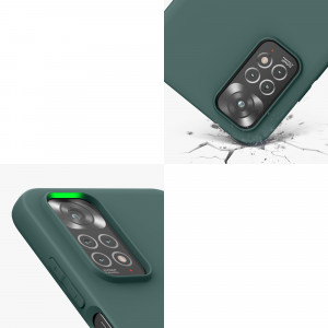 Husa Kwmobile pentru Xiaomi Redmi Note 11/Redmi Note 11s, Silicon, Verde, 57368.171 - Img 8