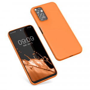 Husa Kwmobile pentru Xiaomi Redmi Note 11/Redmi Note 11s, Silicon, Portocaliu, 57368.150 - Img 2