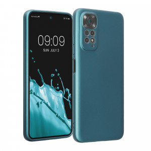 Husa kwmobile pentru Xiaomi Redmi Note 11/Redmi Note 11S, Silicon, Albastru, 58651.251 - Img 1