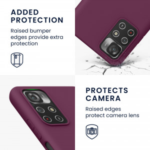 Husa Kwmobile pentru Xiaomi Redmi Note 11S 5G/Poco M4 Pro 5G, Silicon, Violet, 57024.187 - Img 4
