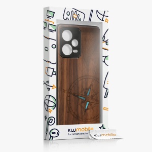 Husa Kwmobile pentru Xiaomi Redmi Note 12 Pro 5G, Maro/Albastru, Lemn, KWM000018BW004C - Img 8