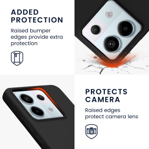 Husa Kwmobile pentru Xiaomi Redmi Note 13 Pro 5G/Poco X6, Negru, Silicon, KWM000020LF001C - Img 3