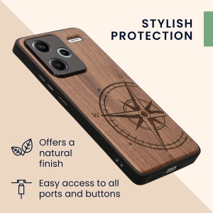Husa Kwmobile pentru Xiaomi Redmi Note 13 Pro Plus 5G, Maro, Lemn, KWM000020KL001C - Img 6