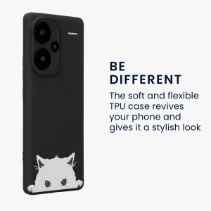 Husa Kwmobile pentru Xiaomi Redmi Note 13 Pro Plus 5G, Negru/Alb, Silicon, KWM000020NR002C - Img 4