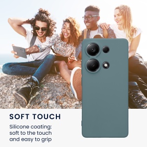 Husa Kwmobile pentru Xiaomi Redmi Note 13 Pro, Verde deschis, Silicon, KWM000020LY007C - Img 3